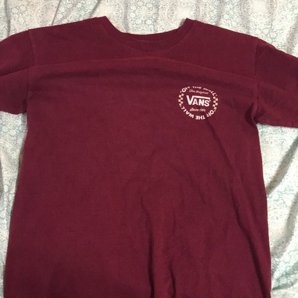 maroon vans shirt